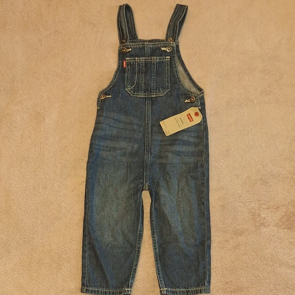 Levi's Baby Boys and Girls Denim Overalls - Picture 1 of 5